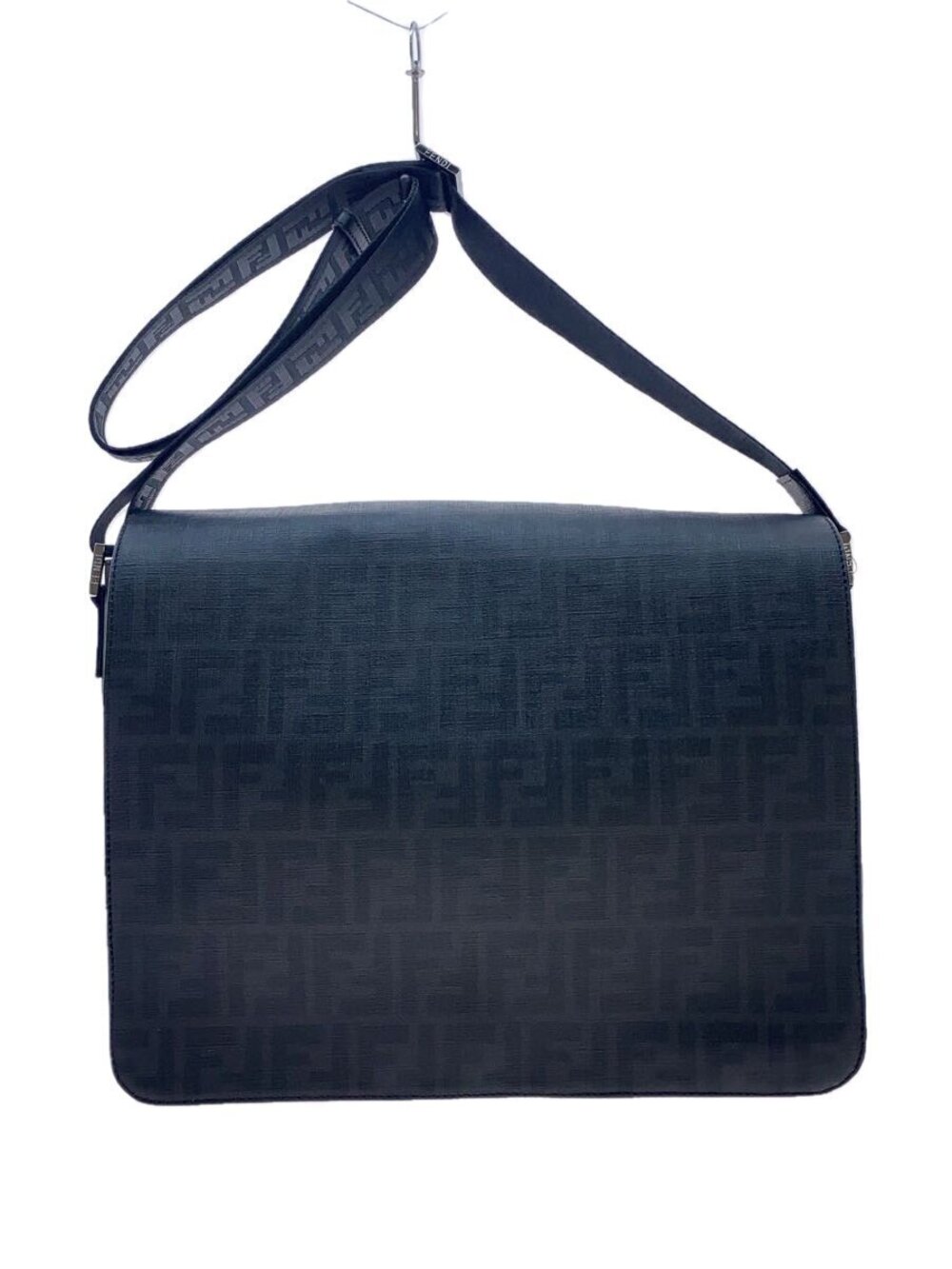 Fendi Zucca messenger bag black coated canvasBlack